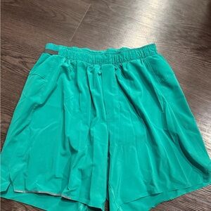 Lululemon Athletica Surge Vibrant Green Teal Shorts